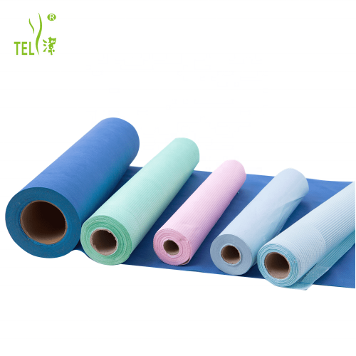 중국 Telijie Disposable Bed Sheet Roll, Paper + PE Film Composite, Class I Medical Device, Non-Sterile CE/ISO13485 Certified, 30*30/30*40/40*40cm 제조업체