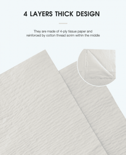 중국 Telijie Scrim Reinforced Paper, 4 Layers 65g 30cm*40cm, Wet-Resistant CE Certified for Medical & Home Use 제조업체